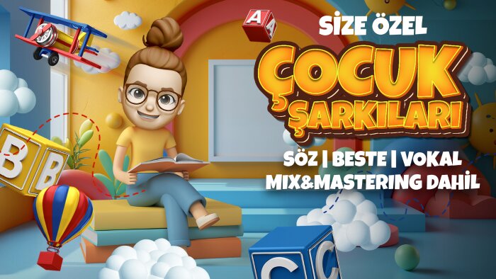 çocuk şarkısı yapıyorum