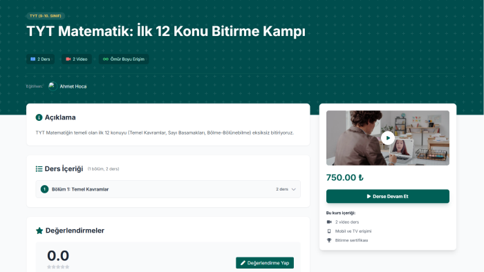 online kurs ve LMS sitesi hazırlarım