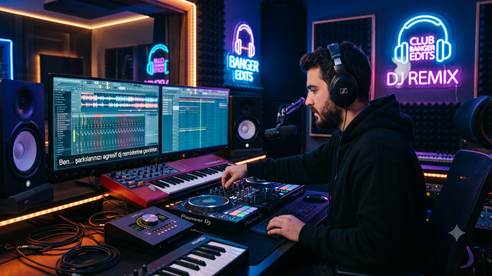 şarkılarınızı enerjik remixlere dönüştürürüm