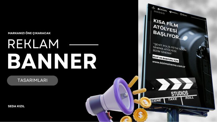 markanızı öne çıkaracak kreatif banner tasarımı yaparım