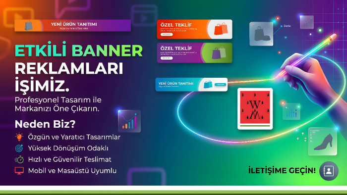 sizin için harika bannerlar yapabilirim