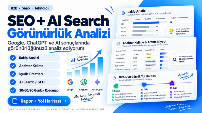 markanız için SEO ve GEO analizi yaparım