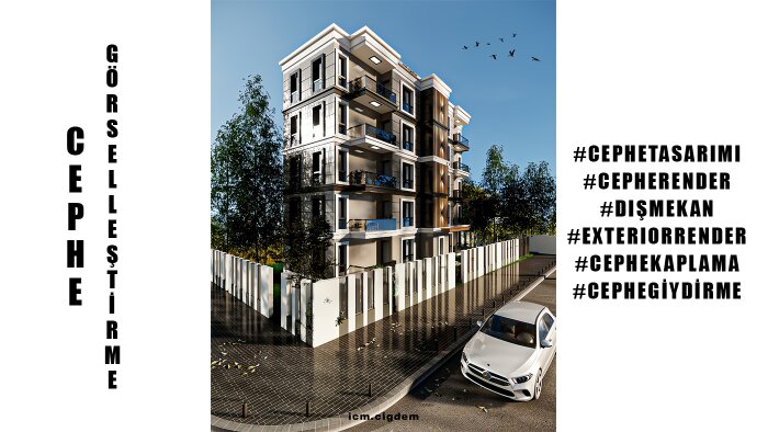 mimari dış mekan projelerini 3D modelleyip render alabilirim