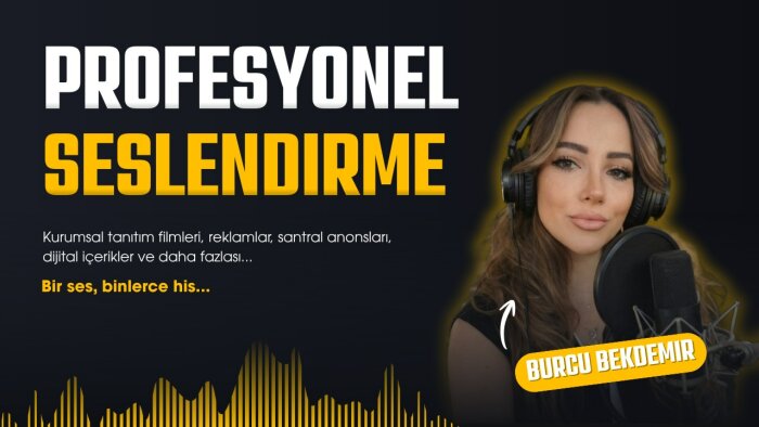  profesyonel Türkçe seslendirme hizmeti sunmaktayım