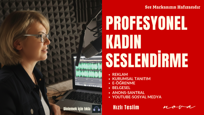 kaliteli ve etkili seslendirme yaparım