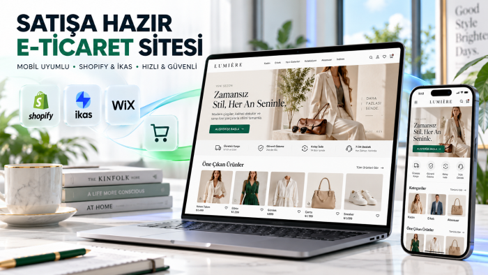 Shopify ikas ve Wix ile profesyonel web sitesi hazırlarım