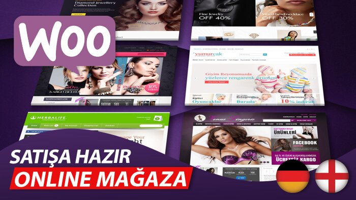 satışa hazır profesyonel e-ticaret sitenizi hazırlıyorum