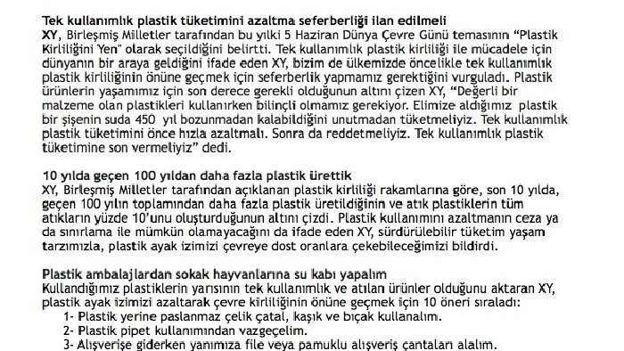 metinlerinizi en ideal şekilde redakte edebilirim