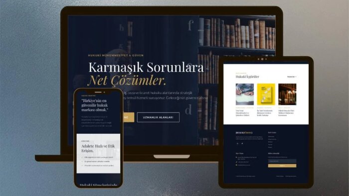 Avukatlar ve hukuk büroları için özel web tasarımı yapıyorum