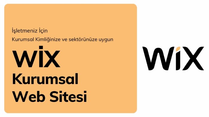 Wix ile işletmenize özel kurumsal web sitesi yaparım