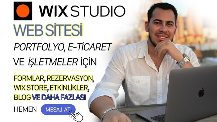 profesyonel, mobil uyumlu Wix Studio web sitesi tasarlıyorum