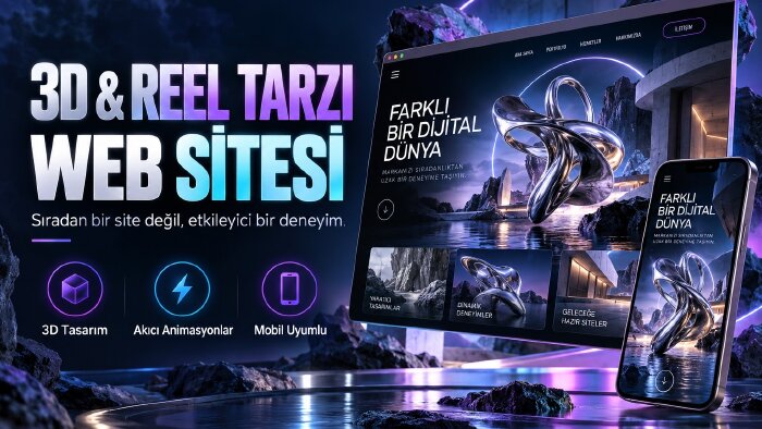 3d reel tarz web sitesi yapabilirim