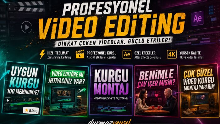 size sade ve açıklayıcı videolar hazırlarım