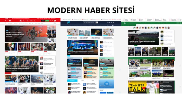 anahtar teslim haber sitenizi yaparım