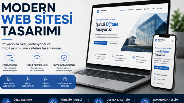 modern ve mobil uyumlu web sitesi yapıyorum