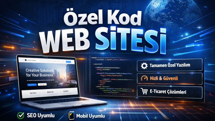 özel kodlanmış modern ve hızlı web sitesi yapıyorum