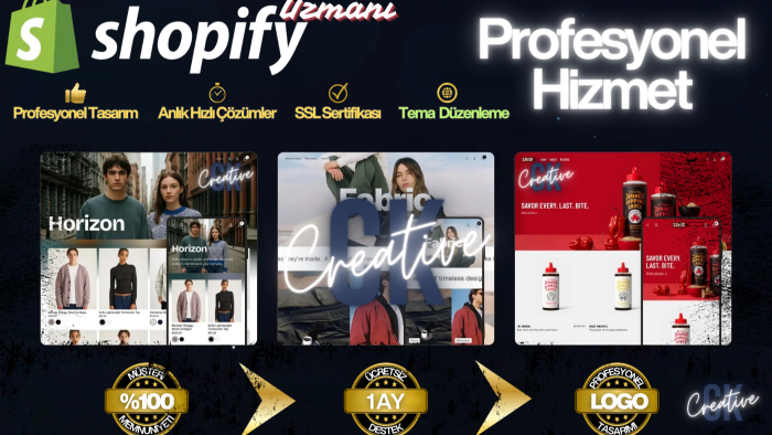 Shopify ile profesyonel bir mağaza oluşturabilirim