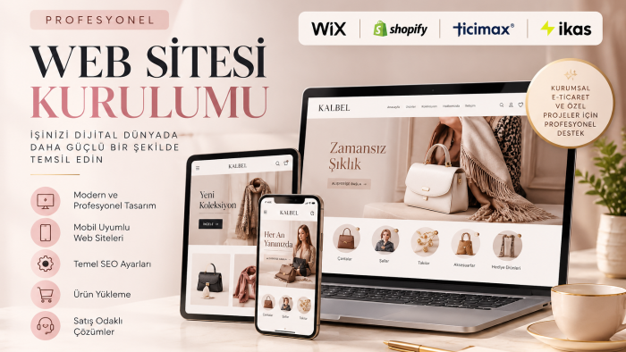 profesyonel ve modern web siteleri tasarlayıp kurarım