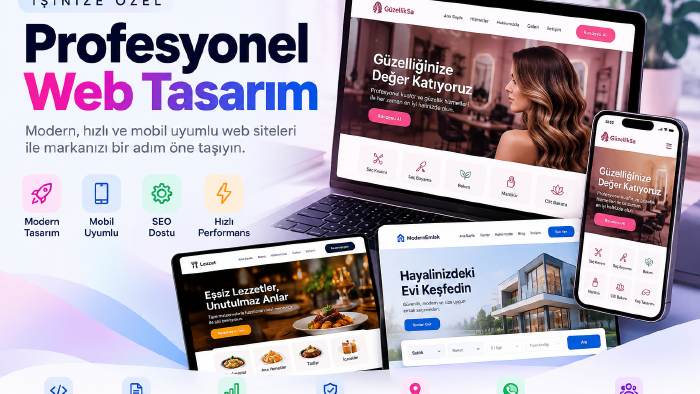 size özel, modern ve profesyonel web siteleri geliştiriyorum