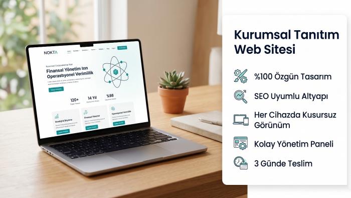kurumsal tanıtım web sitesi tasarlarım