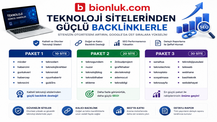 teknoloji sitelerinde tanıtım yazınız ile backlink sağlarım