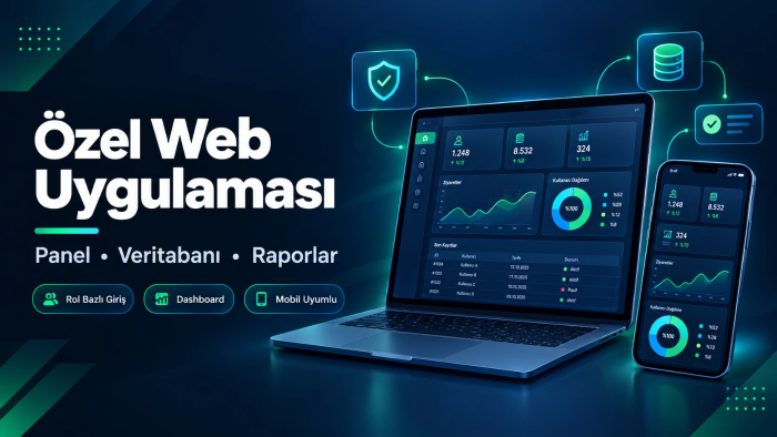 ASP.NET Core ile panelli web uygulaması geliştiririm