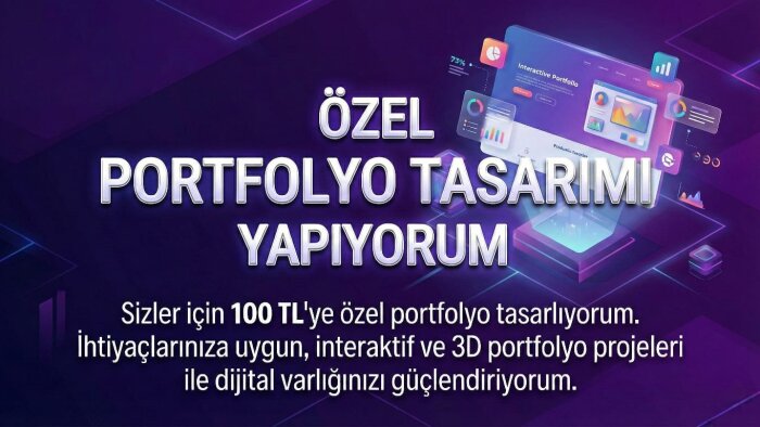 sizin için portföy sitesi yapabilirim