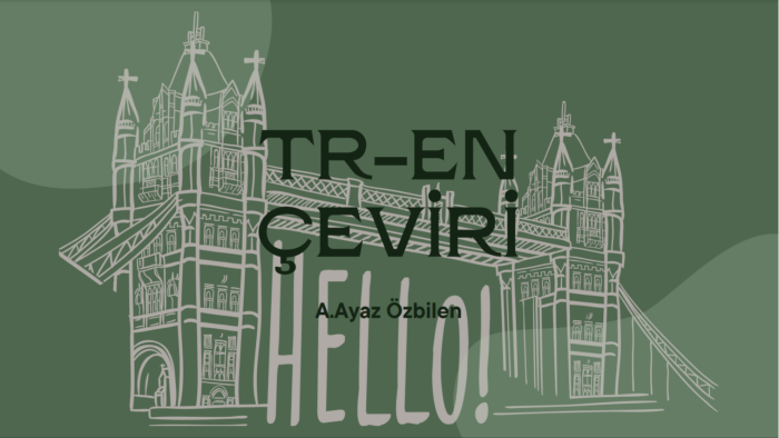 çeviri yapıyorum