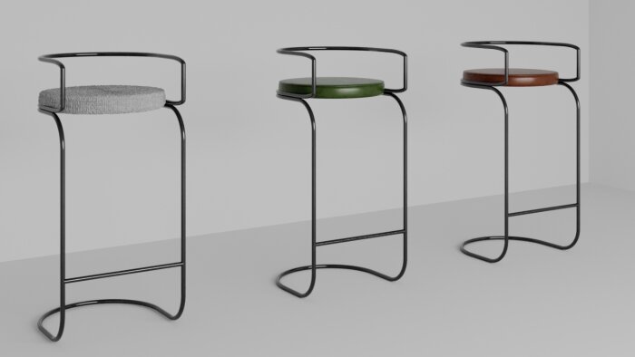  modern ve şık bar sandalyesi 3D model tasarımı yapabilirim