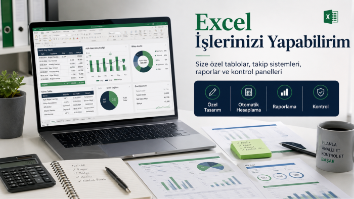 excel işlerinizi yapabilirim