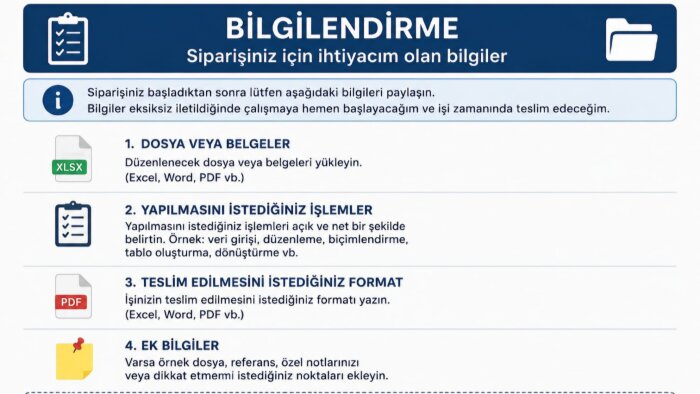 excel, veri girişi, ve PDF düzenleme yaparım