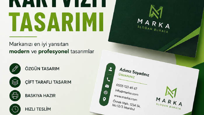 Kartvizit tasarlarım