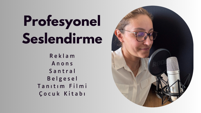 profesyonel olarak seslendirme ve dublaj yapıyorum