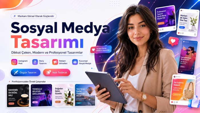 işletmenize özel sosyal medya modern tasarımlar yaparım