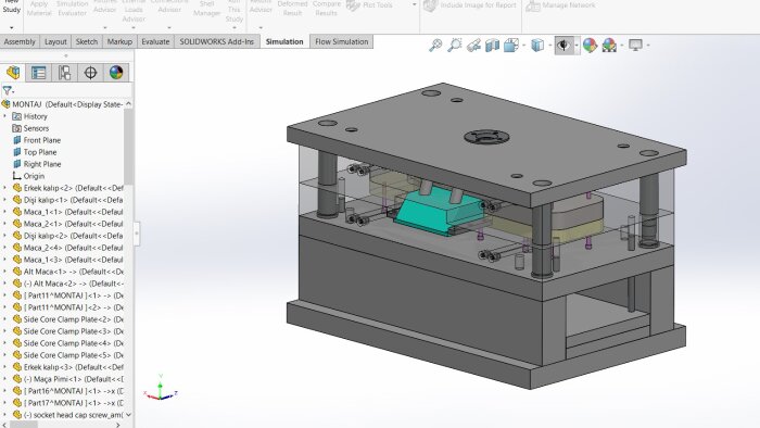 SOLIDWORKS ile mühendislik tasarımları yapabilirim