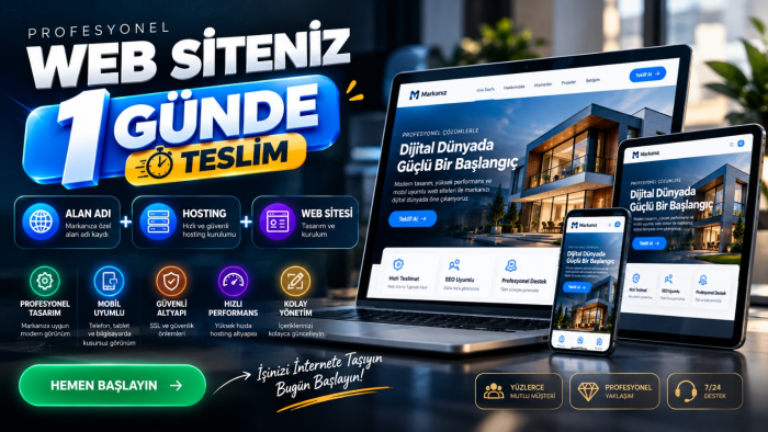 anahtar teslim web sitesi yaparım