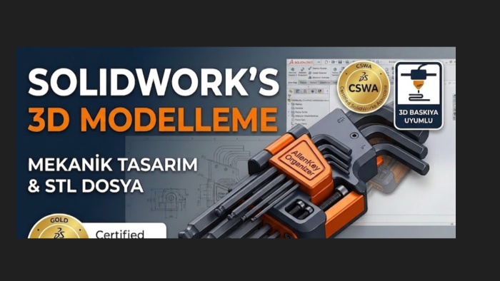  CSWA sertifikalı profesyonel SolidWorks çizerim