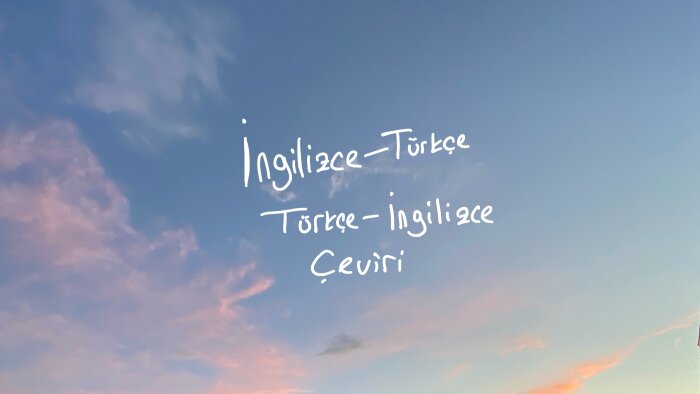 başarılı bir İngilizce çeviri yapabilirim