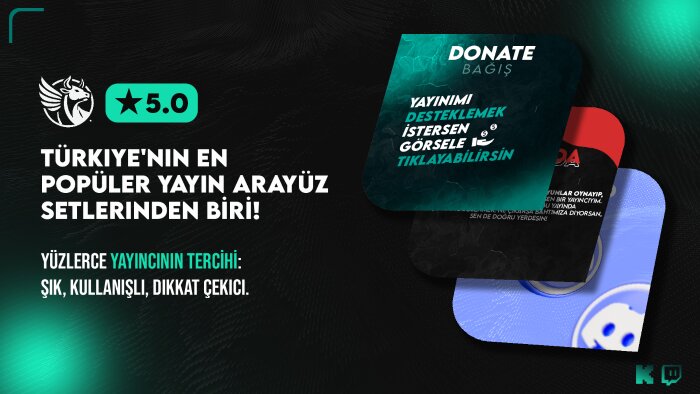twitch ve kick kanalınız için tasarımlar yapabilirim