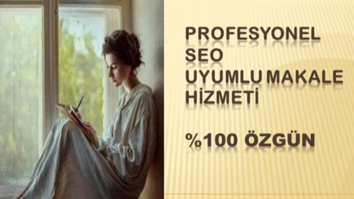 profesyonel seo uyumlu makaleler yazabilirim