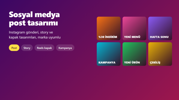 işletmeniz için Instagram post, story ve kapak tasarlarım