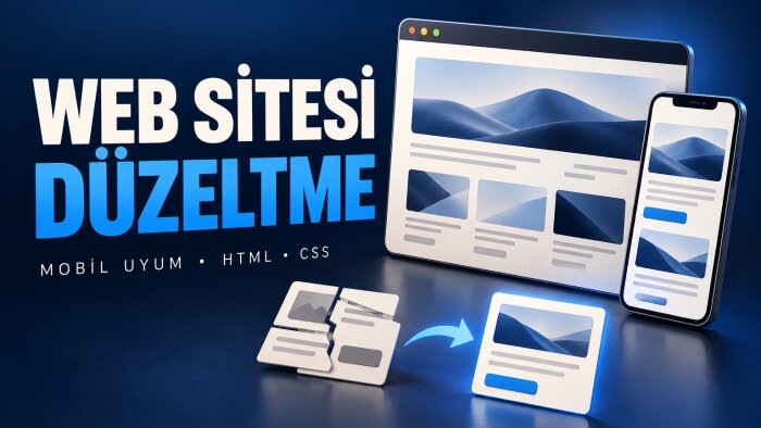 web sitenizin mobil uyum ve görünüm sorunlarını düzelteyim