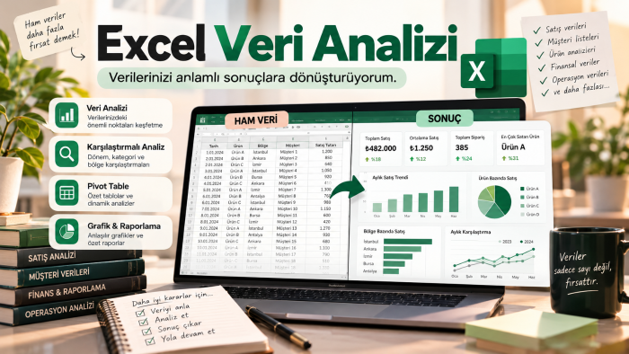 Excel verilerinizi analiz ediyor ve raporluyorum