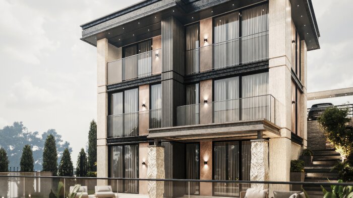 villanı realist halde detaylı modeller ve görselleştiririm