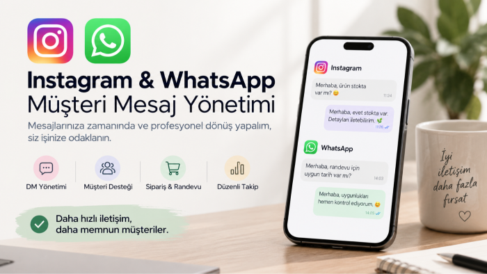 Instagram ve WhatsApp mesajlarınızı yanıtlarım