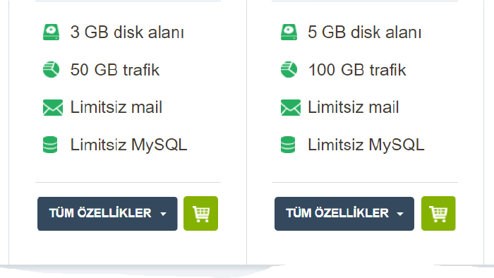 sizin için hosting ve domain satın alma işlemler yapabilirim