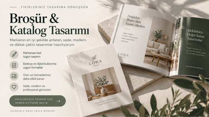 broşür, katalog ve tanıtım tasarımları oluştururum
