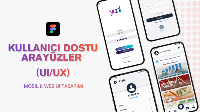 mobil ve web için size özel ui/ux arayüz tasarımı yaparım