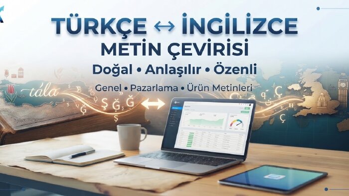 Türkçe ve İngilizce metinlerinizi özenle çeviririm