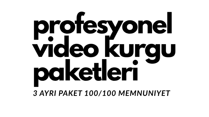 uzunluk fark etmeksizin ham videoları kitlenize hazırlarım